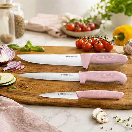 Lot de 3 couteaux de cuisine Rose - FISCHER en promo