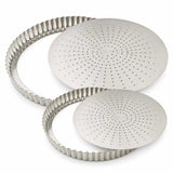 Lot 2 tourtières perforées fer blanc 24 et 28 cm – GOBEL