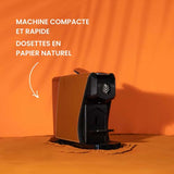 Machine à café EOH - Cuir Camel - MALONGO café délicieux au quotidien