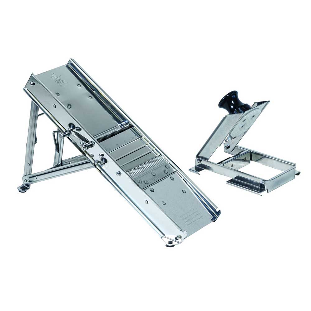 Mandoline Inox Professionnelle avec Chariot 3 & 10 mm - Louis Tellier ...