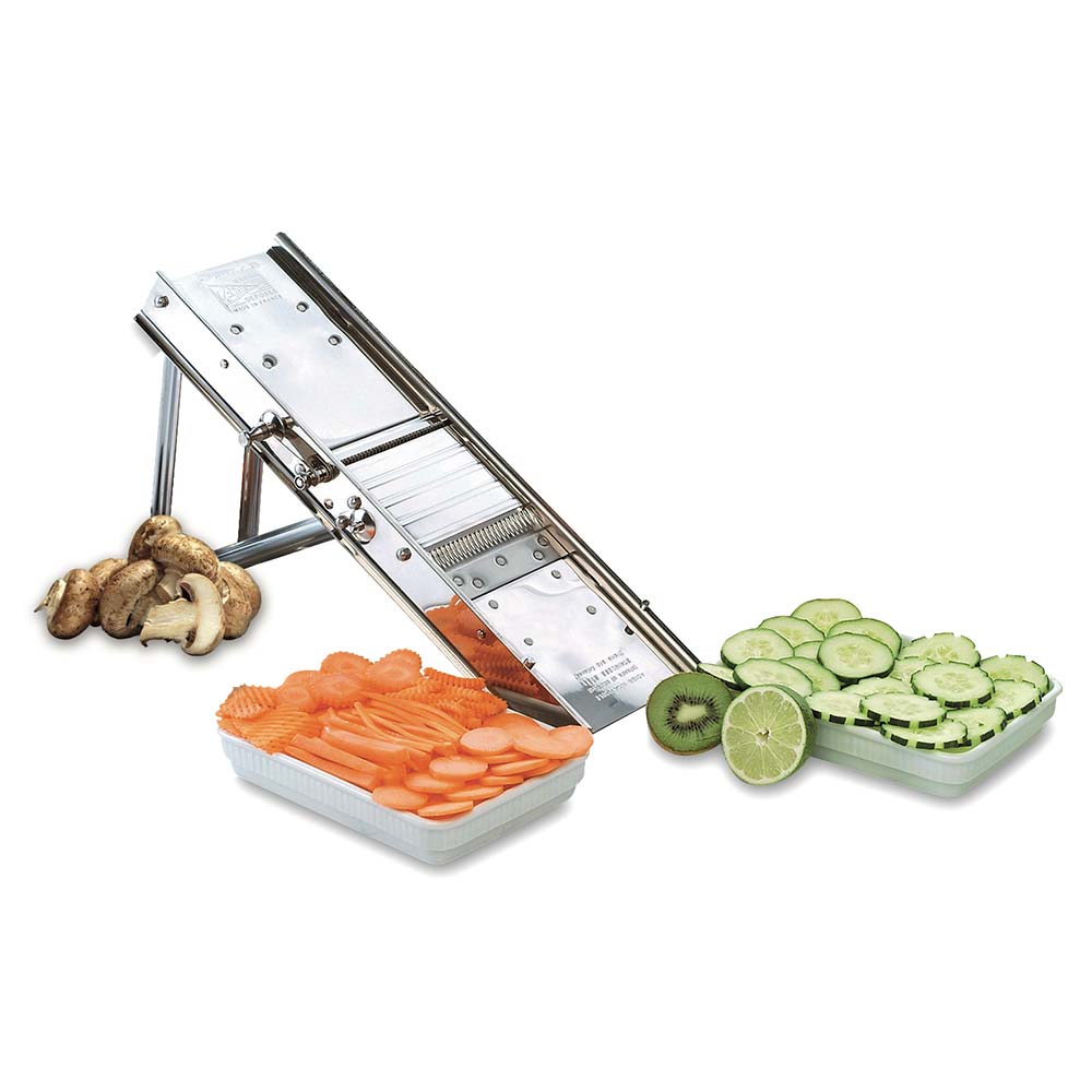 Mandoline inox professionnelle 38 lames - LOUIS TELLIER tranche fine, julienne, frite