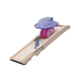 Mandoline japonaise premium - 65 mm - LOUIS TELLIER poussoir pour professionnel