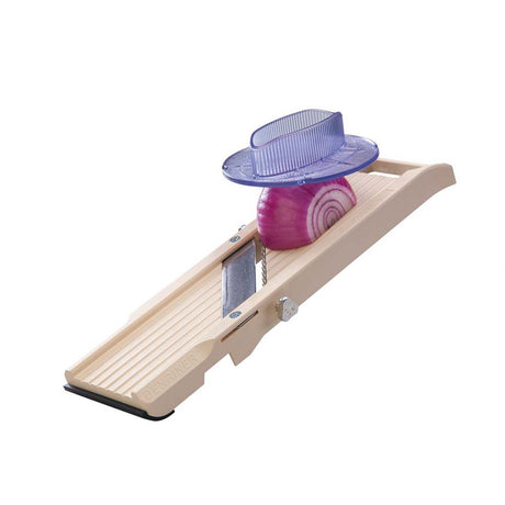 Mandoline japonaise premium - 65 mm - LOUIS TELLIER poussoir pour professionnel