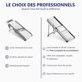 Mandoline Inox Professionnelle avec Chariot 3 & 10 mm - Louis Tellier en stock