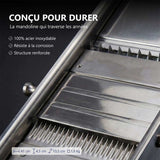 Mandoline Inox Professionnelle avec Chariot 3 & 10 mm - Louis Tellier promotion