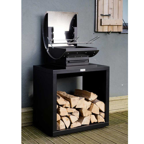 Meuble Barbecue Noir - LE MARQUIER en promotion