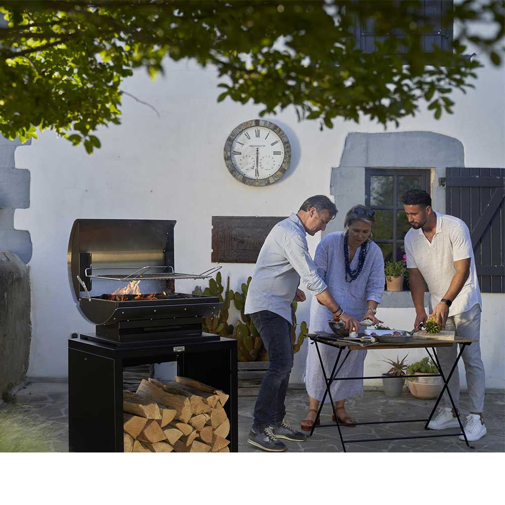 Meuble Barbecue Noir - LE MARQUIER hyper pratique