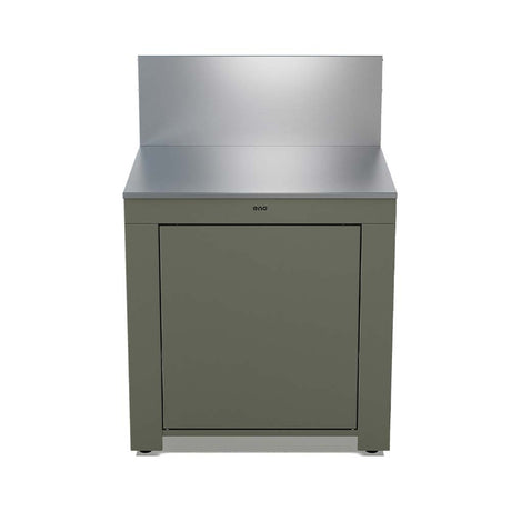 Module Plan de Travail 80 cm Vert Sauge - ENO crédence haute inox