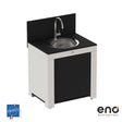 Module Évier 80 cm Noir Inox - ENO