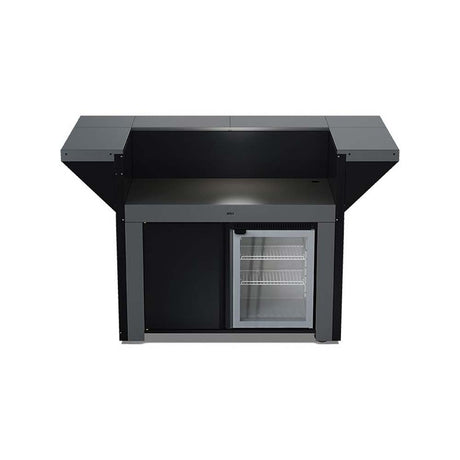 Meuble FELIX ILOT 120 cm Gris Cargo Comptoir et frigo - ENO plan de travail