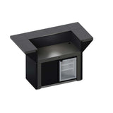 Meuble FELIX ILOT 120 cm Gris Cargo Comptoir et frigo - ENO