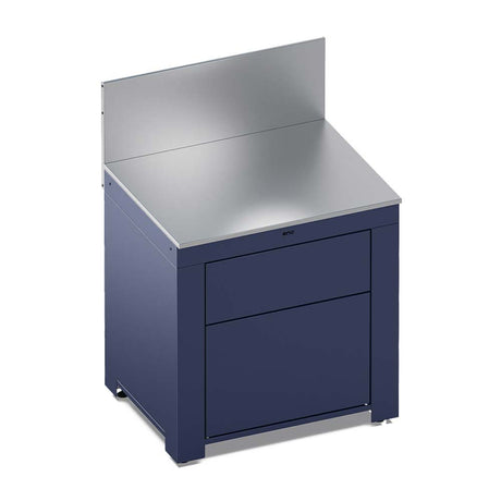Module Plan de Travail 80 cm avec Tiroir Bleu Navy - ENO
