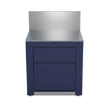 Module Plan de Travail 80 cm avec Tiroir Bleu Navy - ENO  parfait pour une cuisine extérieure avec des rangements