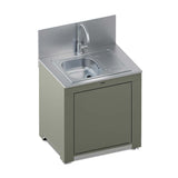 Meuble Évier avec Égouttoir 80 cm Vert Sauge - ENO