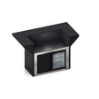 Meuble FELIX ILOT 120 cm Noir et inox Comptoir et frigo - ENO