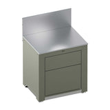 Module Plan de Travail 80 cm avec Tiroir Vert Sauge - ENO