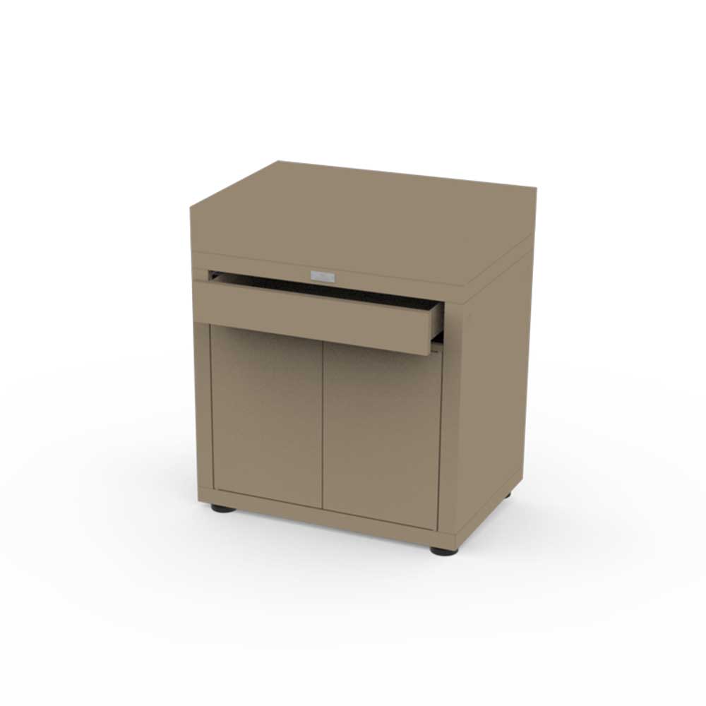 Meuble avec tiroir 80 x 55 cm Taupe - LE MARQUIER