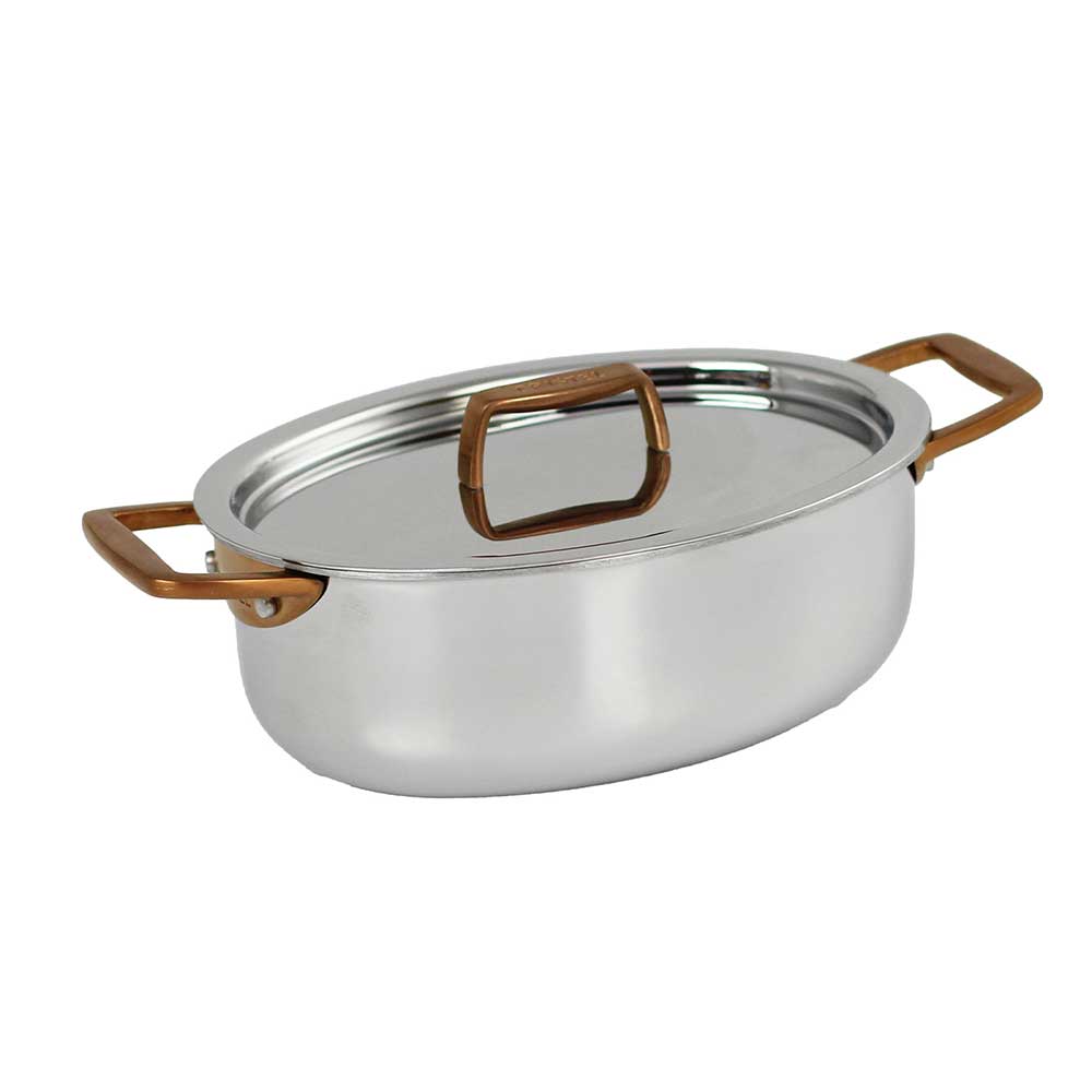Mini Faitout Ovale finition cuivrée 15 cm CASTEL'PRO - CRISTEL