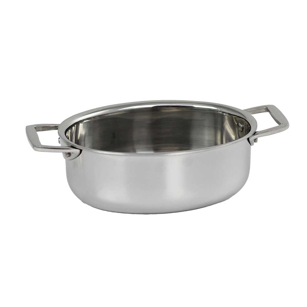 Mini Faitout Ovale inox 15 cm sans couvercle CASTEL'PRO - CRISTEL