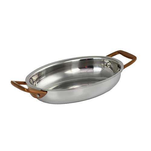 Mini plat ovale finition cuivrée 15 cm sans couvercle CASTEL'PRO - CRISTEL