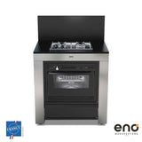 Meuble de Cuisson + Four Noir Inox - ENO