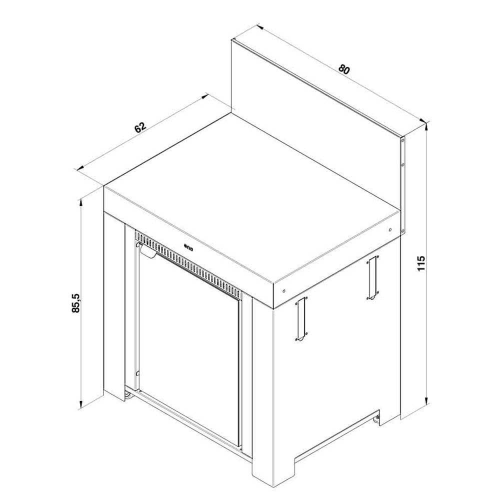 Module Frigo 75L Gris Cargo - ENO