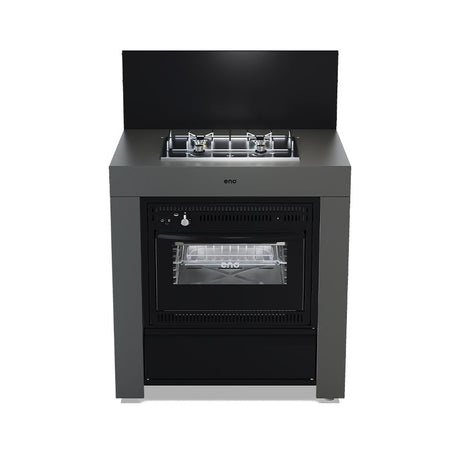 Meuble de Cuisson + Four Gris Cargo - ENO pas cher