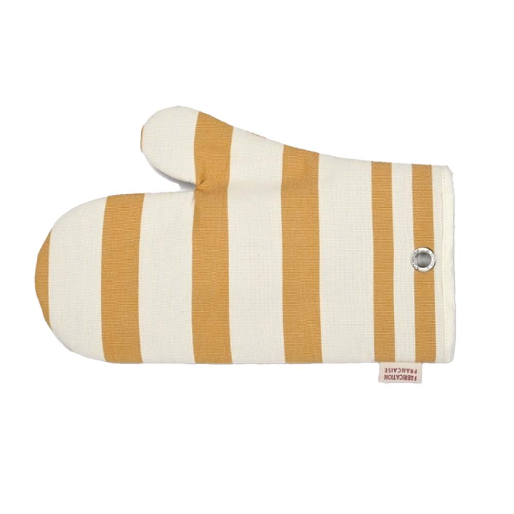 Moufle de cuisine tissu coton ADOUR Curry - ARTIGA œillet coton