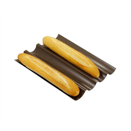 Plaque antiadhérente pour baguette de pain maison - GOBEL