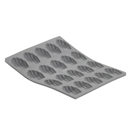 Moule en silicone 20 mini-madeleines ELASTOMOULE® DE BUYER vue de face
