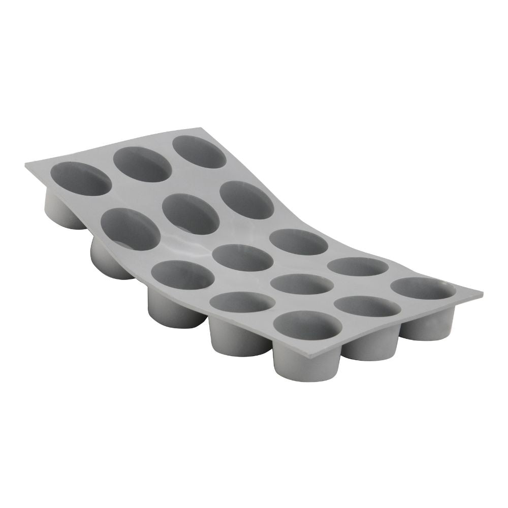 Moule en silicone 15 mini-muffins ELASTOMOULE® DE BUYER vue de face