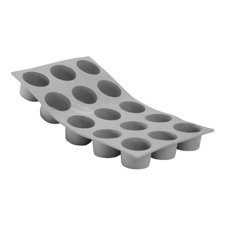 Moule en silicone 15 mini-muffins ELASTOMOULE® DE BUYER vue de face
