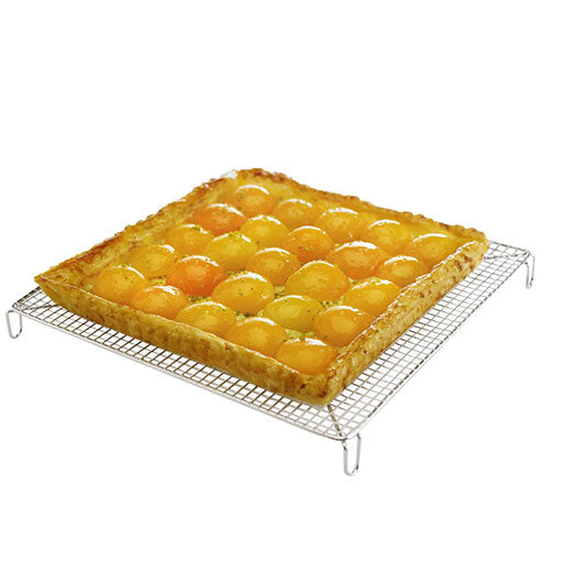 Volette tissée carrée - inox - 26 x 26 x 3 cm - GOBEL en promo