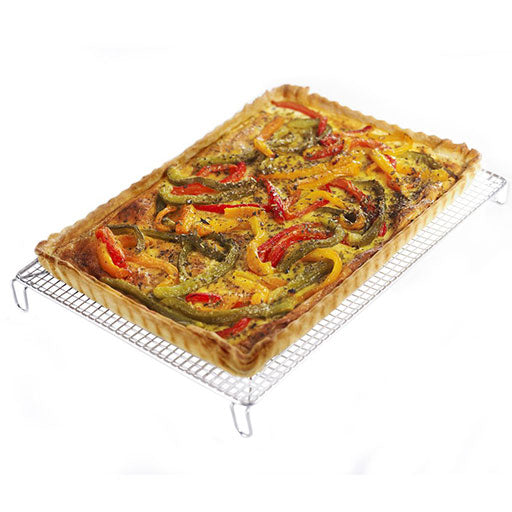 Volette tissée rectangulaire - inox - 30,5 x 22 cm - GOBEL en promo