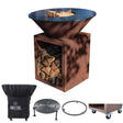 Pack Printemps Brasero Classique CORTEN Double Cuve - GRILL CHIC