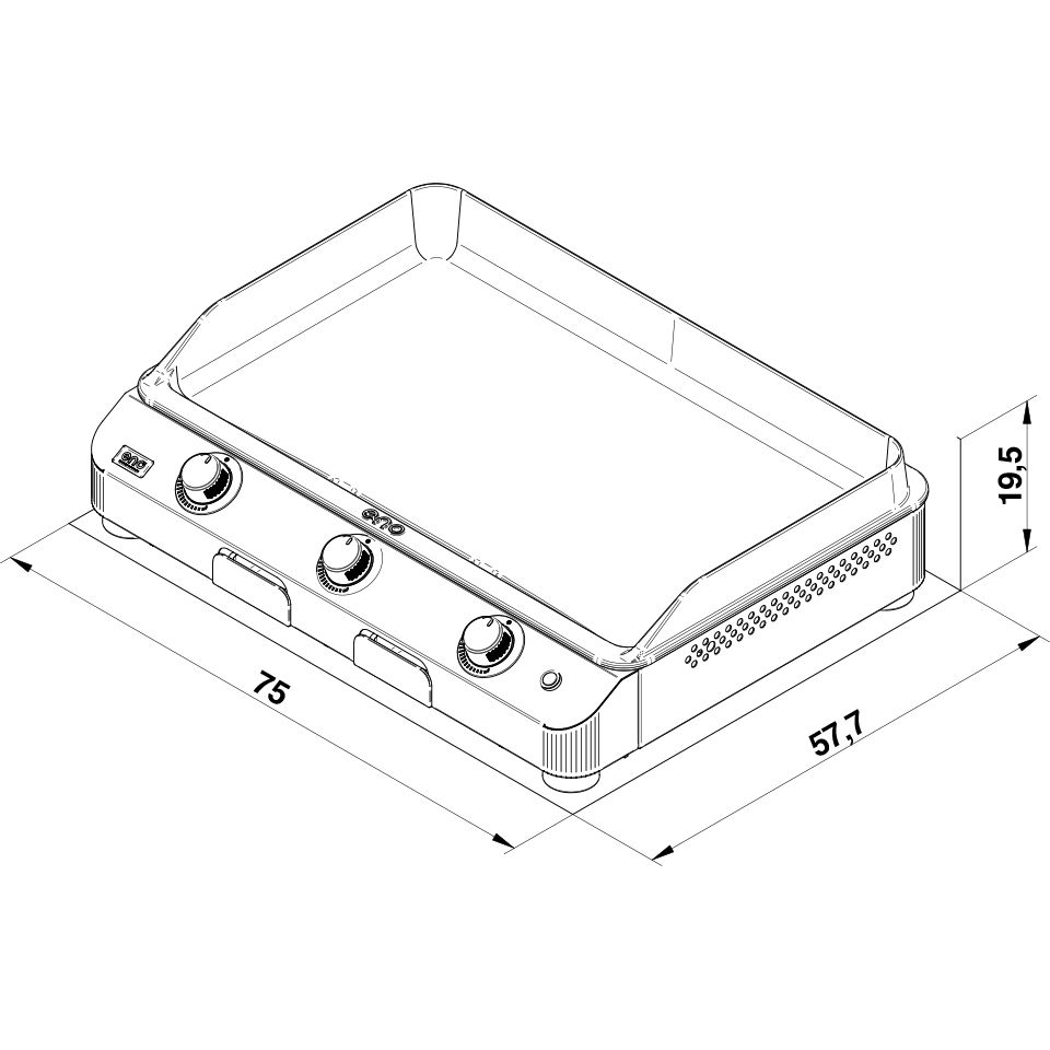 Plancha Fusion 75 cm Inox - ENO