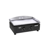 Plancha gaz plaque inox noir 2 brûleurs – ROLLER GRILL