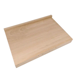 Planche à découper monobloc 2 rebords réversible en Hêtre - TOURNABOIS vue lisse