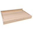 Planche à découper monobloc 2 rebords réversible en Hêtre - TOURNABOIS