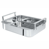 Plat rectangulaire four inox brillant 30 cm - CRISTEL