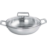 Plat Sautoir Inox Castel'Pro avec couvercle - CRISTEL