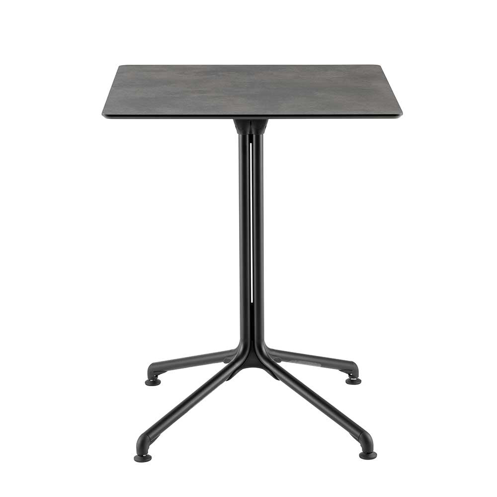 Plateau de table carré 59 cm Horizon panneau stratifié – LAFUMA fusain pliable 