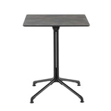 Plateau de table carré 59 cm Horizon panneau stratifié – LAFUMA fusain pliable 