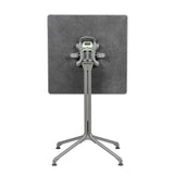Plateau de table carré 59 cm Horizon panneau stratifié – LAFUMA fusain terrasse