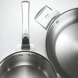 Poêles inox Casteline poignée amovible INCLUSE - CRISTEL élégance design brillance