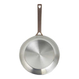 Poêle Inox Brossé Poignée Cuivrée - CRISTEL super promotion