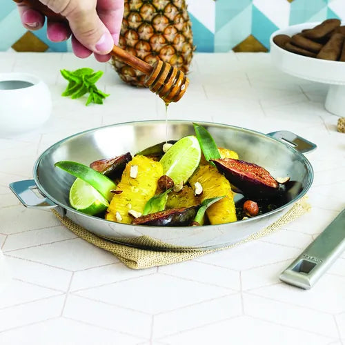 Poêles inox STRATE avec poignée INCLUSE - CRISTEL poignée amovible 