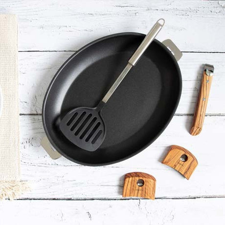 Poêle Ovale Mutine poignée amovible - CRISTEL