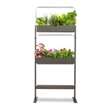 Potager Gourmet Intérieur 2 Bacs avec étagère Métal et 12 Lingots OFFERTS - VERITABLE