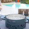P'tit Grill Barbecue de Table Acier gris anthracite cuisson en extérieur - GRILL CHIC 